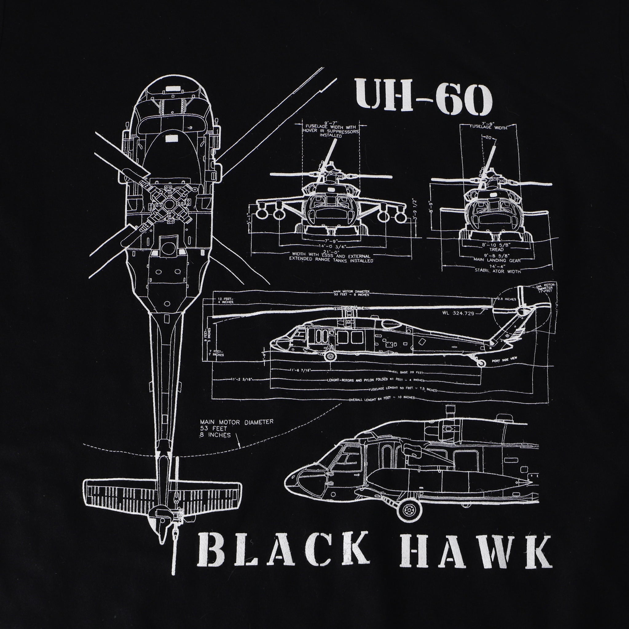 Black Hawk Helicopter T-Shirt
