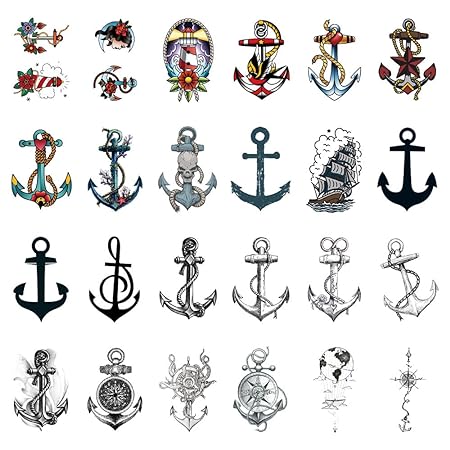 Temporary Sailor Tattoos