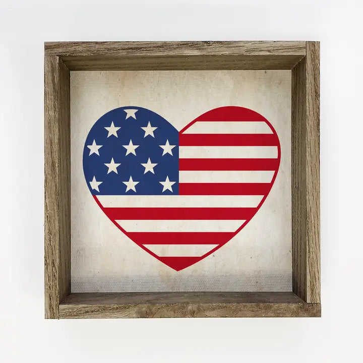 American Heart - America Love Canvas
