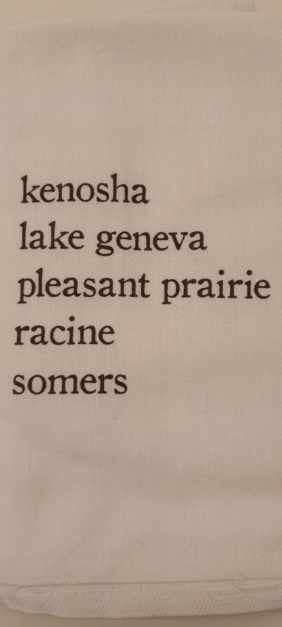 Custom City List Towel