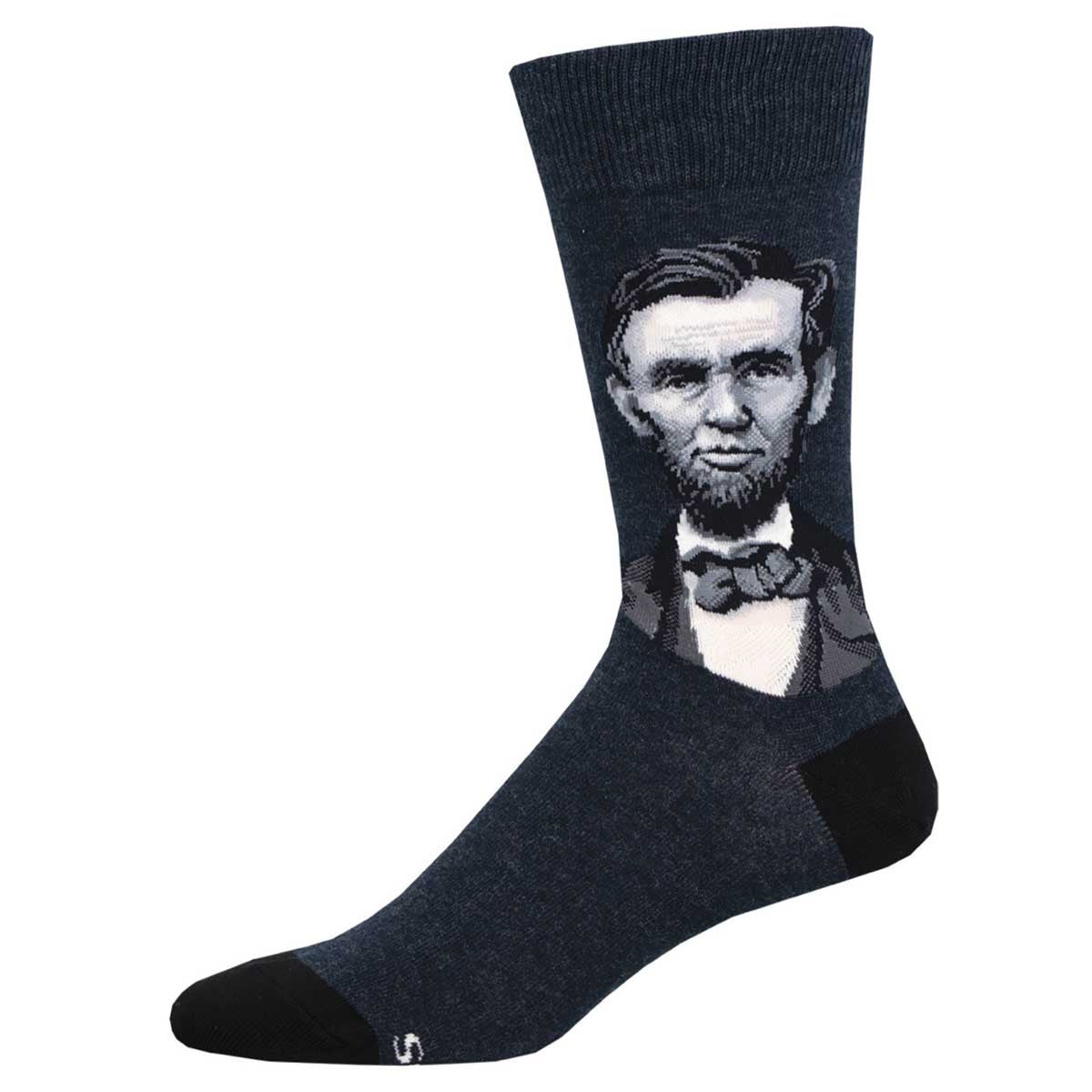 President Abraham Lincoln Navy Heather Socks