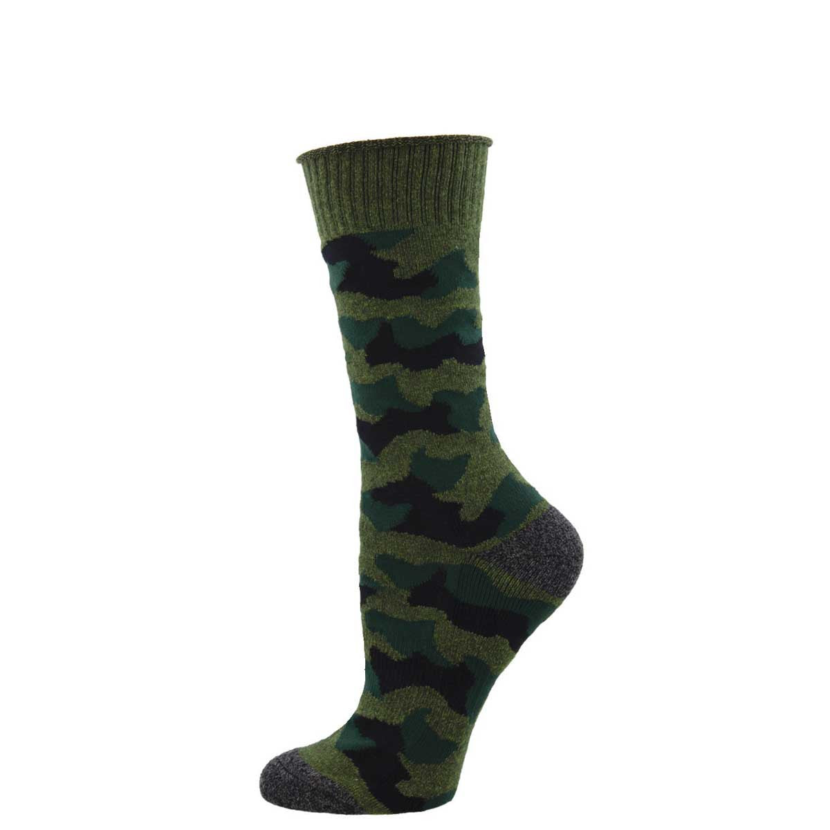 Blending In Green Camouflage Socks
