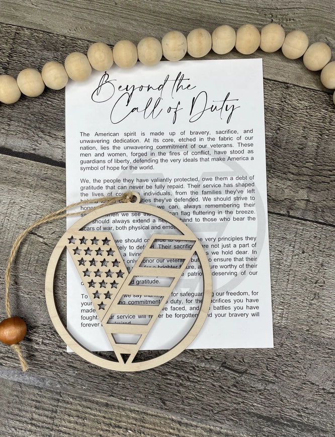 Veteran-Beyond the Call of Duty Story Card Charm