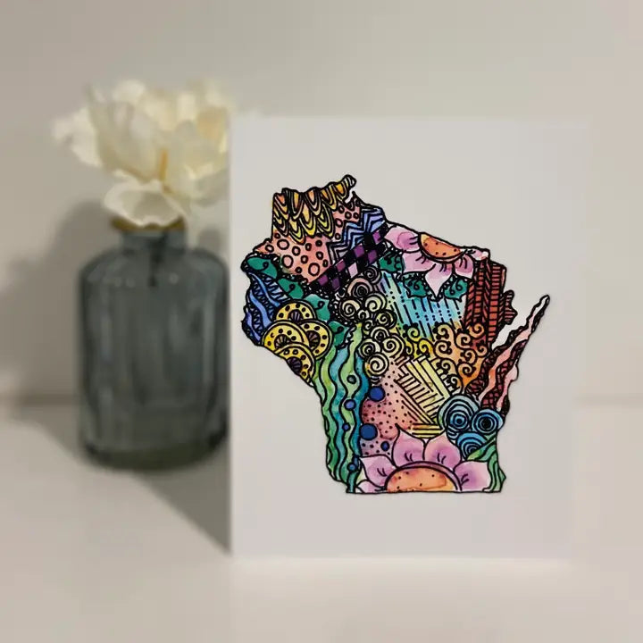 Wisconsin Series - Zentangle Card