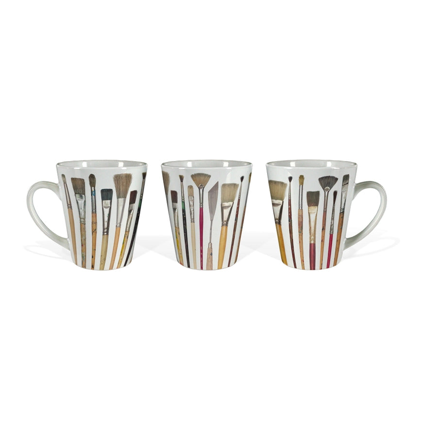 Paint Brushes Latte Mug