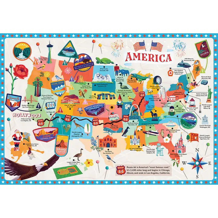 Road Trip America 1000 Piece Kids Puzzle