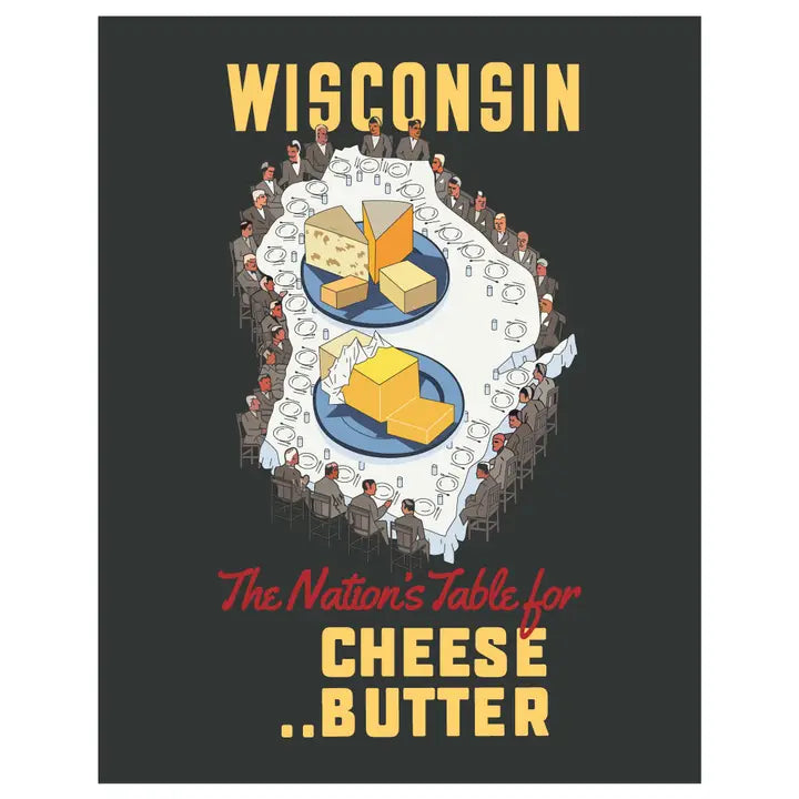 Wisconsin Nation's Table for Cheese & Butter Magnet