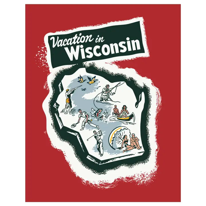 Vacation In Wisconsin Poster Magnet