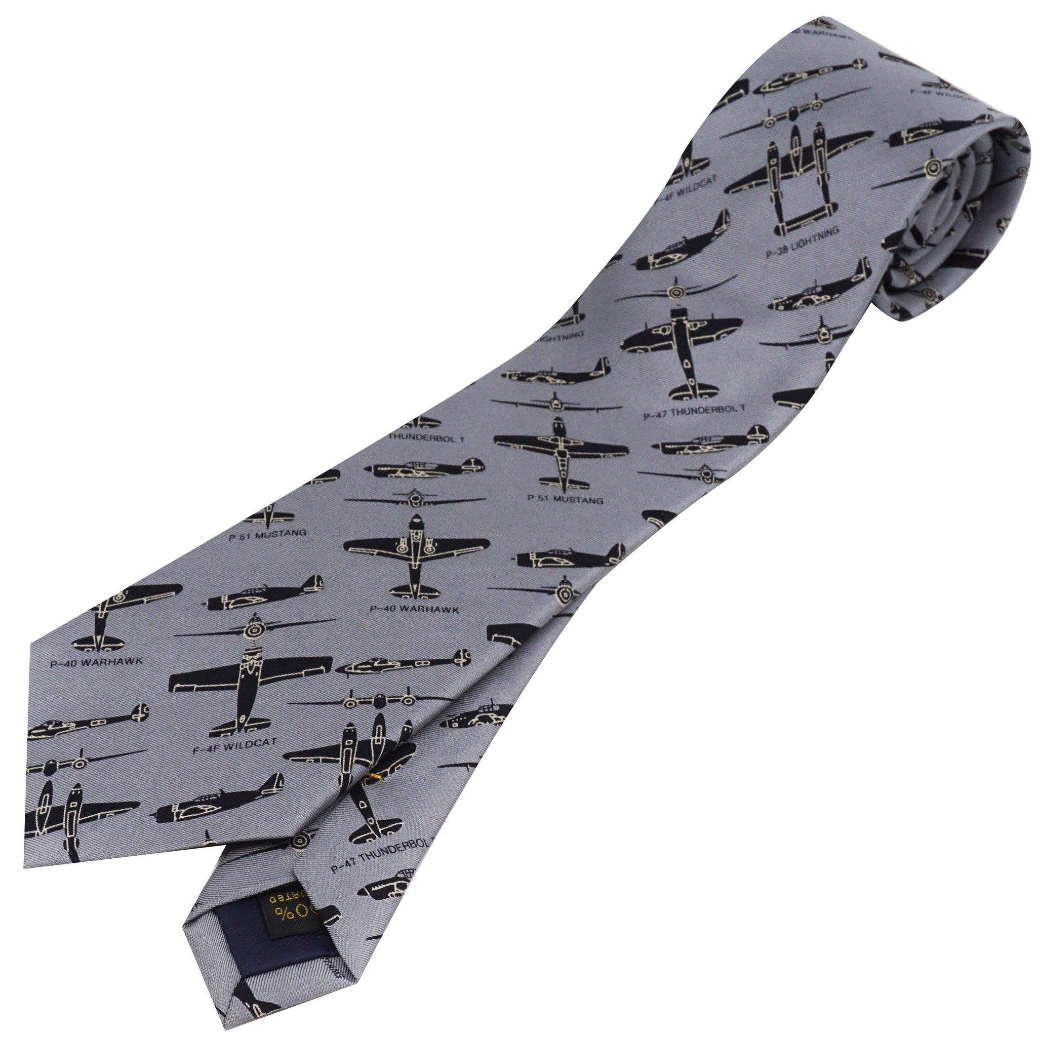 WWII Fighter Plane Necktie