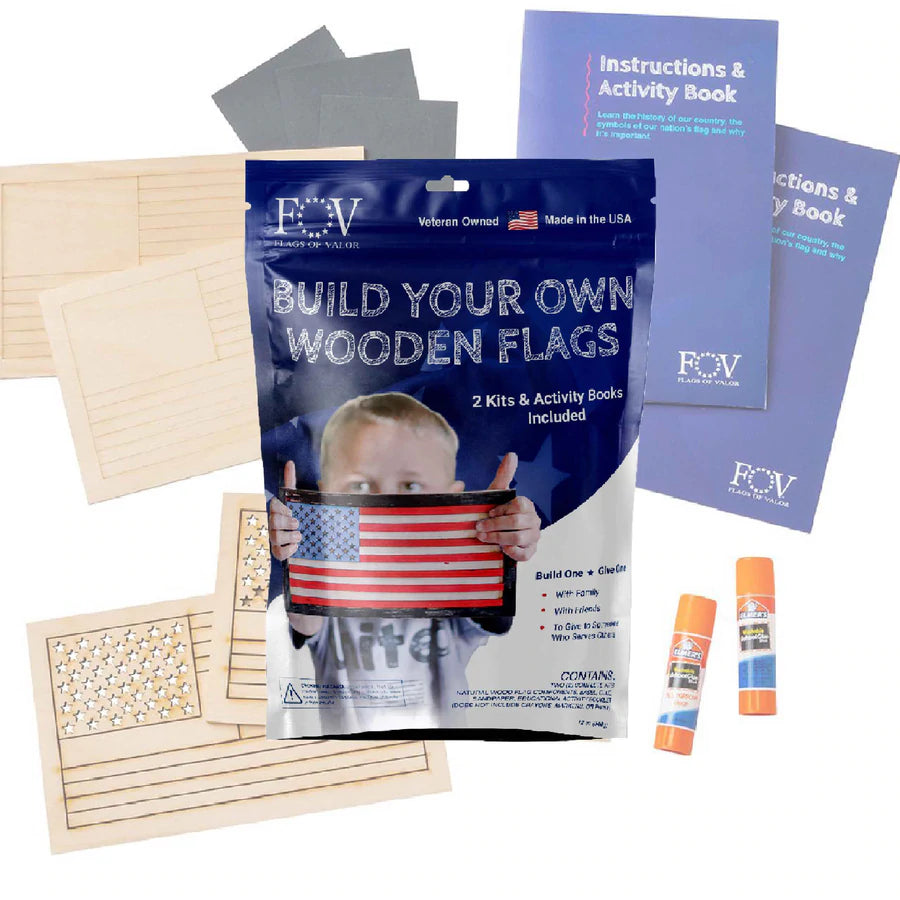 Build Your Own Wooden Flags Kit