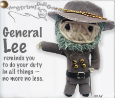 General Lee String Doll Keychain