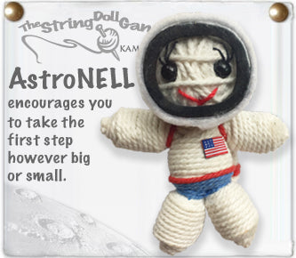 AstroNell Girl String Doll Keychain - white body