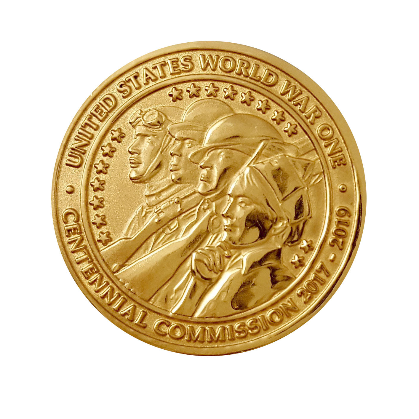WWI Commemorative Gold Medallion