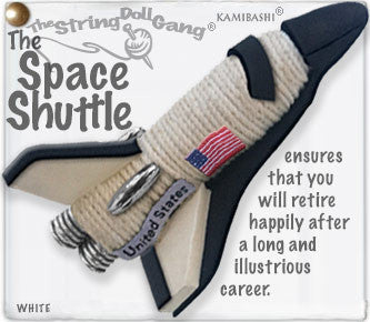 Space Shuttle String Doll Keychain